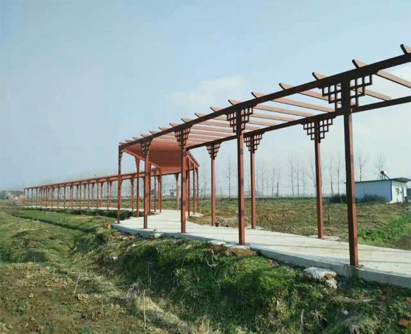 和县景观钢结构廊架